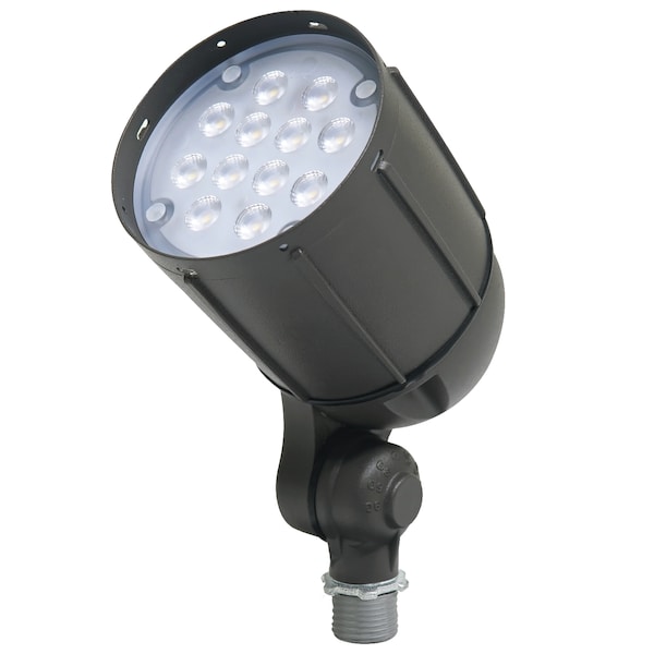 Newhouse Lighting Outdoor Weatherproof 12W LED Landscape Bullet Flood Light, Bronze V5BLF12BRZ - main